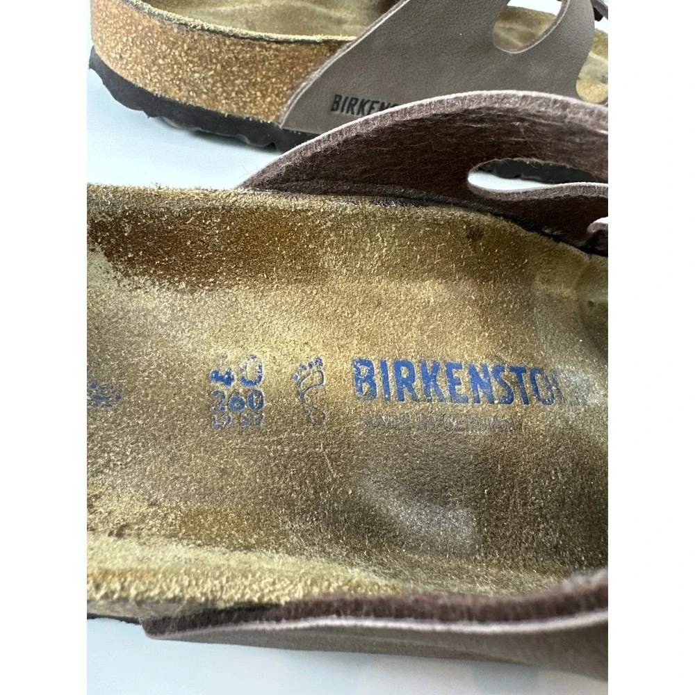 Birkenstock Florida 3 Strap Soft Footbed Sandals Brown Women's Size 40 US 9 M7 - Picture 4 of 16